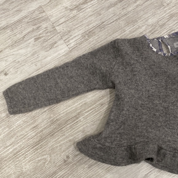 Christina rohde. Sweater with bottom ruffle. Grey. Size 3. - Picture 5 of 5